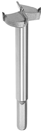 Sourcingmap Forstnerbohrer, 35 mm, Wolframkarbid, Holzlochsägenöffner, 128 mm Länge, Holzbearbeitung, Scharnierlochbohrer, Bohrkrone, Fräser (grau)