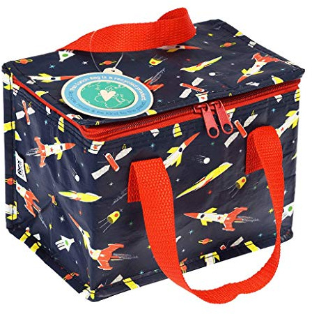Rex London Children's Insulated Lunch Bag - Space Age Rocket