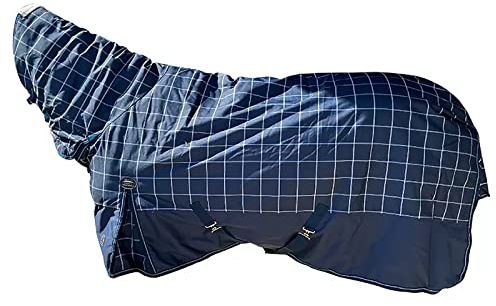 BNALU Wasserdichtes Stoff Abschwitzdecke fürs Pferd ist atmungsaktiv Transportdecke Weidedecke Winterdecke Winterbaumwolle Weich und warm Reitausrüstung Outdoordecke (Size:165CM)