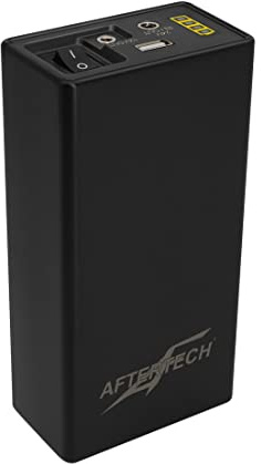AFTERTECH Mini UPS Power Bank, paquete de batería de litio Li-Ion 24 V, 5000 mAh, 130 Wh + salida 12 V y USB H1C4