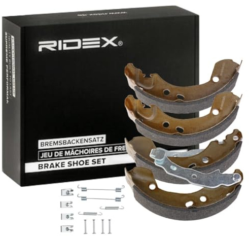 RIDEX 70B1839 Jeu de mâchoires de frein Arrière avec accessoires Compatible avec RENAULT Clio 3 3/5 portes BR0/1, CR0/1