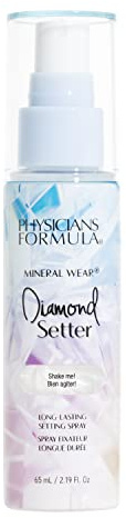 Physician Formula Mineral Wear Diamond Setter, Spray Fixant pour Maquillage avec une Formule Légère et Hydratante, Iridescent, Lumineux et Mat