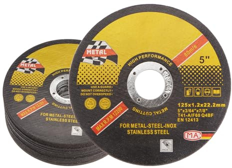 sourcing map 25Stk Abgeschnitten 22.2mm x 150mm x 1.6mm Dünne Metall Edelstahl Schnelle Saubere Trennscheibe Schneidräder Metall Schleifen Räder für Winkelschleifer Schwarz