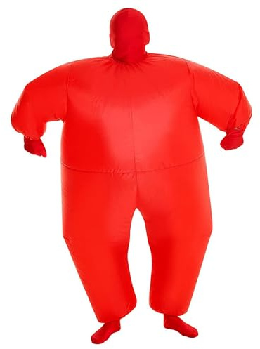 Morph Red Megamorph uppblåsbar halloweendräkt för barn, uppblåsbar kostym, fet kostym en storlek