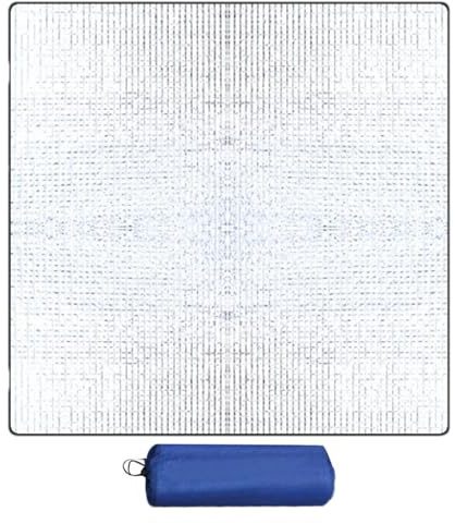 Alu Isomatte Schaummatten 200x200cm Isoliermatte Isolierdecke Faltbare Zeltmatte Bodenmatte Thermomatte Schlafmatte für Camping Matte aus Aluminiumfolie für Touren, Picknicks
