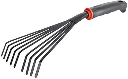 Gardening Hand Rake Leaf Rake Rakes Small Garden Rake - Heavy Duty Gardening Hand Tool with Hang Hole - Lawn and Yard Tools