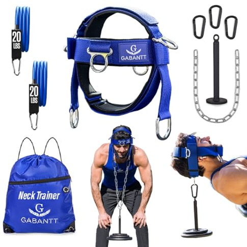 G Gabantt Neck Trainer Exerciser Equipment. Neck Harness Weight Lifting Kit