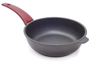 RISOLI’ | VINUM, Padella Antiaderente per Induzione e Gas Ø24cm, Alto Spessore 8 mm, in Alluminio Fuso Riciclato, Made in Italy