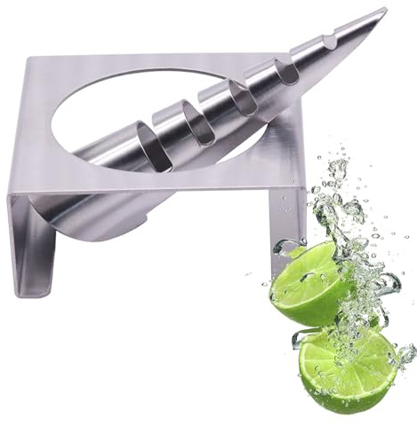 Exprimidor de limones de acero inoxidable, exprimidor manual, exprimidor de limones, exprimidor de limas, exprimidor de limones, pequeño para cocina, cócteles, bares, 1 juego