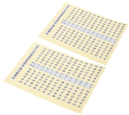 Yardwe 2pezzi Adesivi Per Scale Di Chitarra Adesivi Per Tastiera Di Chitarra Accessori Per Strumenti Musicali Pratici e Durevoli