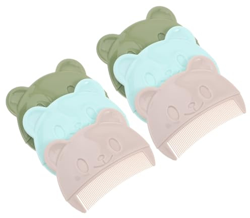 POPETPOP 6pcs Comb Newborn Hair Comb for Cradle Cap Treatment Fine Tooth Shaped for Bath Hair Scrubber