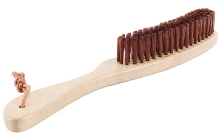 DUZEPA Cepillo de madera para limpiar sombreros, cepillo quitapelusas, mango de madera, limpiador de sombreros de fieltro suave