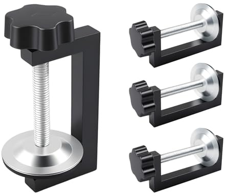 4PCS G Clamps for Woodwork, Quick Grip Wood Clamps Set, Adjustable 10-57mm Range, Compact Small Clamp for DIY Woodworking Projects