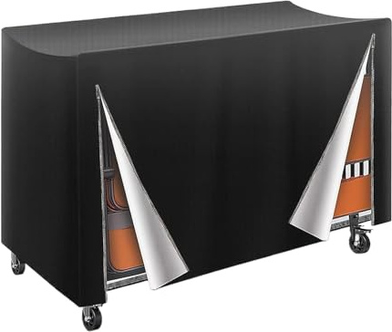 Walopola Housse de protection anti-UV 420D pour chaise pliante d'extérieur, imperméable, coupe-vent, 180 x 89 x 106 cm, pour plage, camping, terrasse, jardin, pique-nique