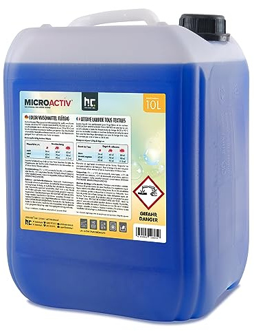 Höfer Chemie Lessive Liquide (10 L) Écologique pour Linge Blanc et Couleur – Puissance Nettoyante Supérieure, Parfum Agréable