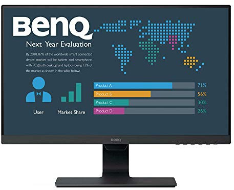 BenQ BL2480 Monitor Multimedia IPS LED 1080p, 24 Pollici, Brightness Intelligence Sensore, Nero