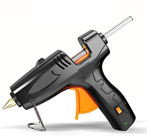 AIZYR Pistola per Colla A Caldo, 70W Piccola Pistola per Colla A Caldo - Adatto per Stick di Colla da 7 Mm (con 30 Stick di Colla), Colla A Temperatura Costante, Nero