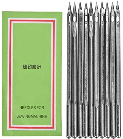 10 Stücke Schuhe reparatur maschine Nadel Silber Edelstahl Nähnadeln Schuhe reparatur werkzeug Zubehör für Leder Projekte(SL-18)