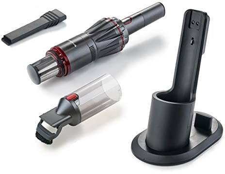 JML Invictus ONE Handheld Vacuum Cleaner - Cordless, Bagless Lightweight Cleaners - HEPA Certified Filter Traps Pollen, Mites, Dust and Allergens, 90W High Suction and Power, 15 Mins Run Time - Black