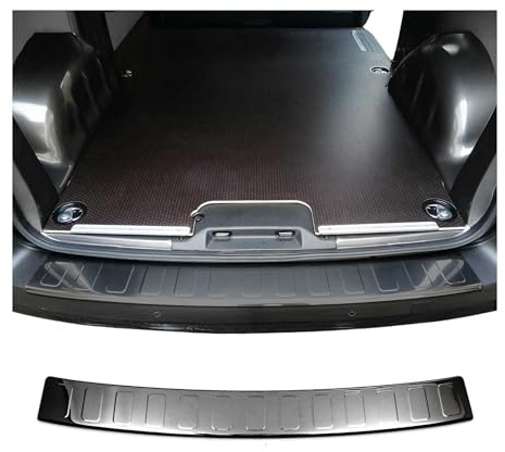OMAC Protection de Pare-Chocs Arrière pour Peugeot Expert 2016-2026 L1 L2 – INOX Finition Dark Chrome – Seuil de Coffre sur Mesure – Protection Seuil de Chargement