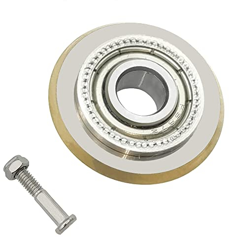 KtbeYTi 40000M Ceramic Tile Cutter Wheel, Manual Tile Cutting Machine Replacement Wheel, Tile Cutter Wheel with Bolt and Lock Nut, for Cutting Tiles, Silver 22x6x6mm