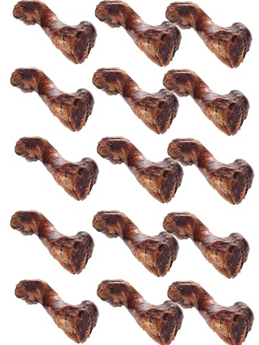 Maced 15x Geräucherter Natürlicher Hundeknochen 20 cm | Hundekauknochen | Hunde leckerlis | Kauknochen für den Hund | Hund zahnpflege