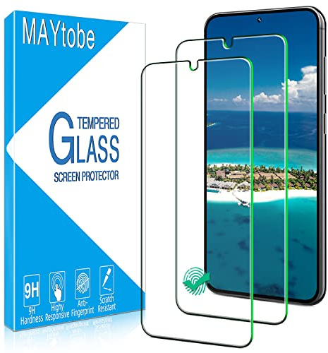 MAYtobe [2 Stück] Schutzfolie für Samsung Galaxy S23 5G Schutzglas, HD Displayschutzfolie, Fingerabdruck-ID Unterstützen, Anti-Kratzen, Blasenfrei, 9H Härte, Ultra-Klar