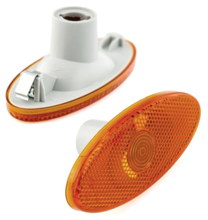 LST Blinkerleuchte Seitenmarkierungsleuchte (2er Set) Blinker Begrenzungsleuchte Kotflügel Strahler orange kompatibel mit Nissan Interstar NV400 X62 Opel Movano B Vauxhall Renault Master III