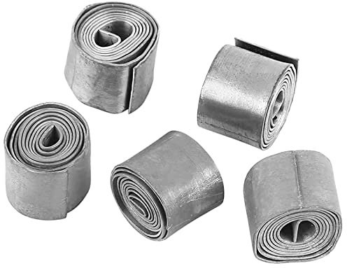 5 Rollen Weiches Blei, 0.8mm Blei Blatt Bleiblatt Rolle, Sinkers Gewichte Tackle Zubehör, Platinen Gewichte Tackle Angeln Zubehör, Sinker Blechstreifen für Wildfischen Seefischen (5)
