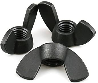 20/50 Stück Nylonmutter Flügelmutter Schmetterlingsmutter Barren Kunststoff Rändelmutter M3 M4 M5 M6 M8 M10 M12 (Color : 50pcs_M4)