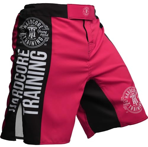 Hardcore träning klassisk fight shorts kvinnor MMA boxning fitness muay thailändsk kickboxning sport strippling sparring kvinnliga sportbyxor, ROSA, XL