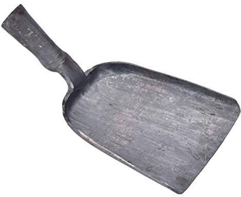 Garneck Kohle Schaufel Kehrschaufel Aus Metall Kohlen Asche Schaufel Kaminbesteck Gartenschaufel Aus Eisen Grillasche Kelle Hand Küchenherd Schaufel Feuer Handlöffel Tragbar Stahl