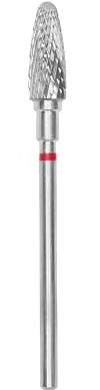 STALEKS PRO Fraise en carbure de tungstène pour tour à ongles, foret 5 x 13 mm. Forme maïs (grain fin)