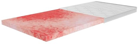Solid Sleep - Topper mit hoher Festigkeit - Ideal für kräftigere Personen (H5-7cm (bis 140kg), 80 x 200 cm)