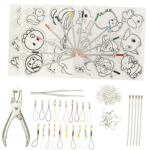 Abaodam Schrumpfkunst-kit Mit Schrumpffolienpapier Handgefertigtes Material Diy-schrumpffolienmaterial Für Bastelarbeiten Und Kreative Projekte