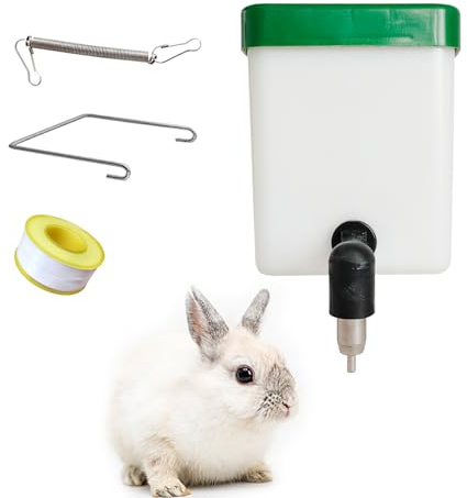 Automatic Rabbit Water Dispenser 500 ml Drip-Free Suspension Rodent Drinking Bottle Suitable for Small Animals