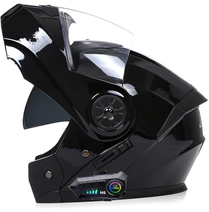 ZHTBATE Casco Integrato Apribile con Interfono Casco Moto Modulare Bluetooth Caschi Modulari per Uomo Donna con Doppia Visiera Casco Integrale Casco Crash Omologati ECE