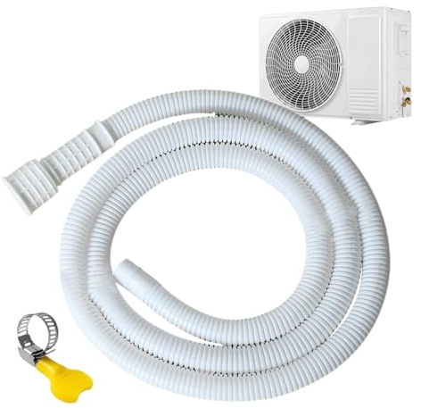 Tubo Di Scarico Universale Per Condizionatore D'aria Tubo CA In Gomma Tagliabile Con Clip Di Collegamento Tubo Di Scarico Del Deumidificatore Portatile Kit Tubazioni Tubo Per Condizionatore D'Aria