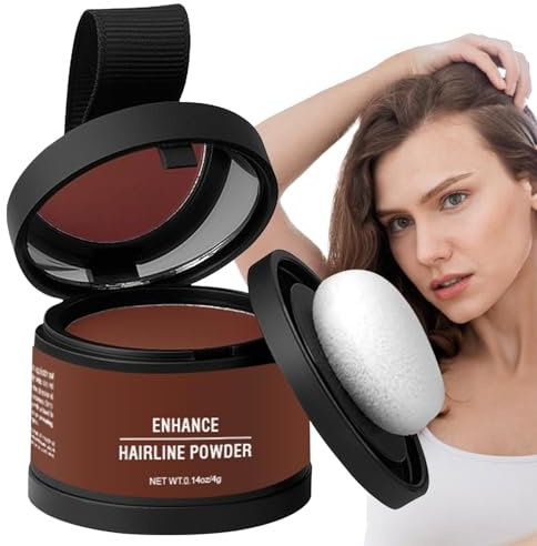 Djowyh Haarpuder für Frauen, Wurzelpuder für Haare | Wurzelausbesserungspulver, Applikator inklusive,Wasserfester, langlebiger Haar-Concealer, Grauabdeckung, Schattierungswerkzeug für sofort dickeres,