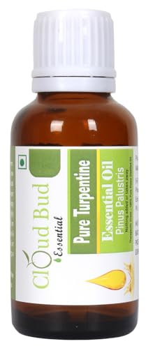 Cloud Bud Pure Turpentine Essential Oil 30ml 1.01oz Pinus Palustris 100% Pure and Natural Steam Distilled