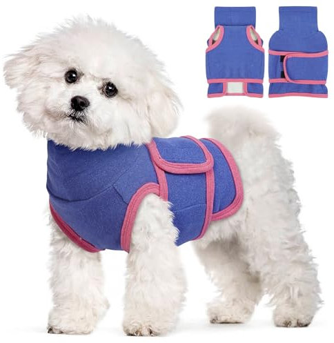 Katzinst Hundepullover Fleece Hund Pullover Angstlinderung und Beruhigung Hund Pullover Winter Warmer Hundepullover Kleine Hunde Schützen Sie den Hals und die Ohren Ihres Hundes M