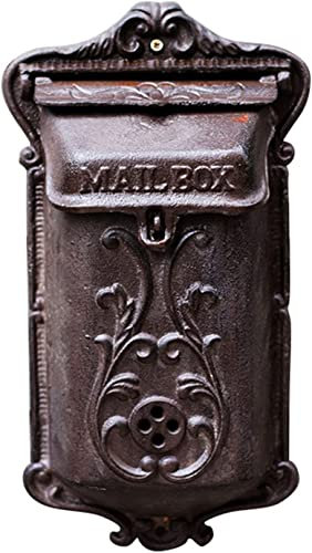Briefkästen zur Wandmontage, Vorschlagskasten, Briefkasten, Beschwerdekasten, Briefkasten zur Wandmontage, Briefkasten mit großem Fassungsvermögen, rostfreier Metallbriefkasten aus Gusseisen