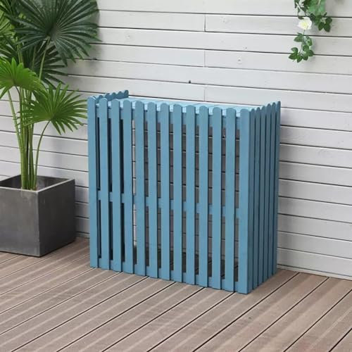 Panneaux de clôture d'extérieur en bois pour climatiseur, décoration de poubelle, housse de ventilation de climatisation, terrasse, piscine, peut également être utilisée pour la protection des
