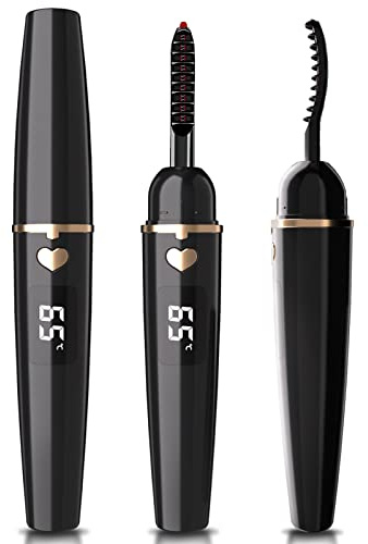EYECURL Heated Eyelash Curler, Heated Lash Curler, Eyelash Curler Heated for Perfect Curls Every Time - Long Lasting Makeup, Intelligent Power Off (X8-132MM, Anthracite Black)