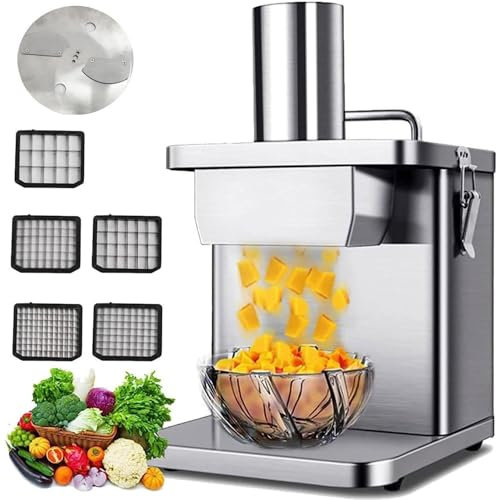 QUSYZD Cortadora de Carne Profesional Comercial de 200 vatios, picadora de Carne, procesador de Carne eléctrico automático, cortadora, Cuchilla de 10 mm,
