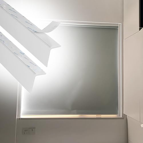 Jievmrs Blinds Light Block Strip Window Shades Side Rail, RV Shades Light Blocking Strips for Privacy Protection, Roller Shades Edge Blackout Light Groove(150cm(59))