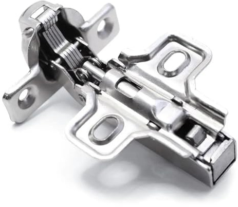 Bisagra oculta con amortiguación for muebles de vitrinas - Diámetro de copa de 26 mm, bisagras de acero de cierre suave (1 pieza)(Embed)