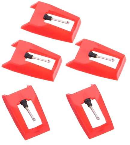 AKOOSY 5 pièces Aiguilles de Remplacement Aluminium pour Tourne-disque Gramophone Stylets Vinyle Faciles à Installer pour Platine Phonographe