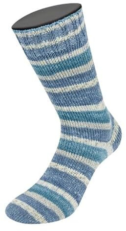 MEILENWEIT 6-fach 150g SPEZIAL print 9693 - Denim Mix
