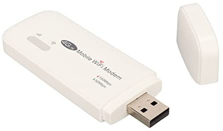 Ouitble Modem WiFi 4G Routeur LTE sans Fil Portable Haute Vitesse 150 Mbps Plug and Play Emplacement pour Carte SIM pour Tablette, Ordinateur Portable, téléphone, ABS Blanc